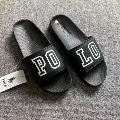 Premium Quality Polo Slipper black