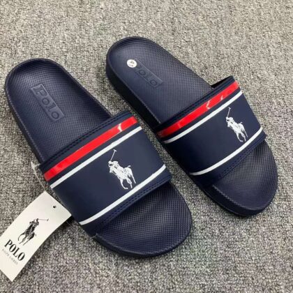 Premium Quality Polo Slipper Nevy Blue