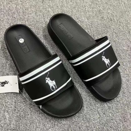 Premium Quality Polo Slipper Black