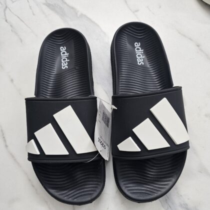 Double soft sole preimum Front Adidas Slipper Nevy Blue