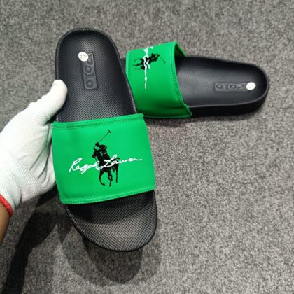 Premium Quality Ralphaa Laurenn Polo Slipper Green