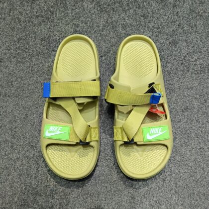Nike 2 belt premium Quality Slipper -Olive
