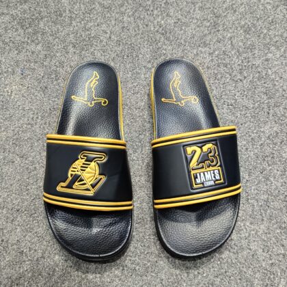 James 23 Slipper for men Black Yellow