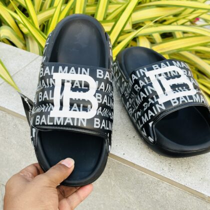 Premium Quality Balmain Slipper Black