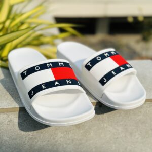 Premium Quality Tommy Jeans Slipper for men white