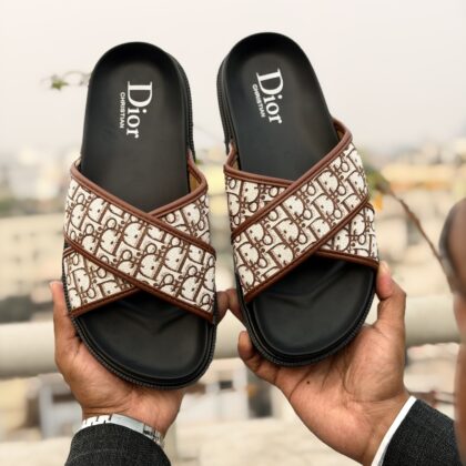 Premium Quality Dior Slipper -Black merone